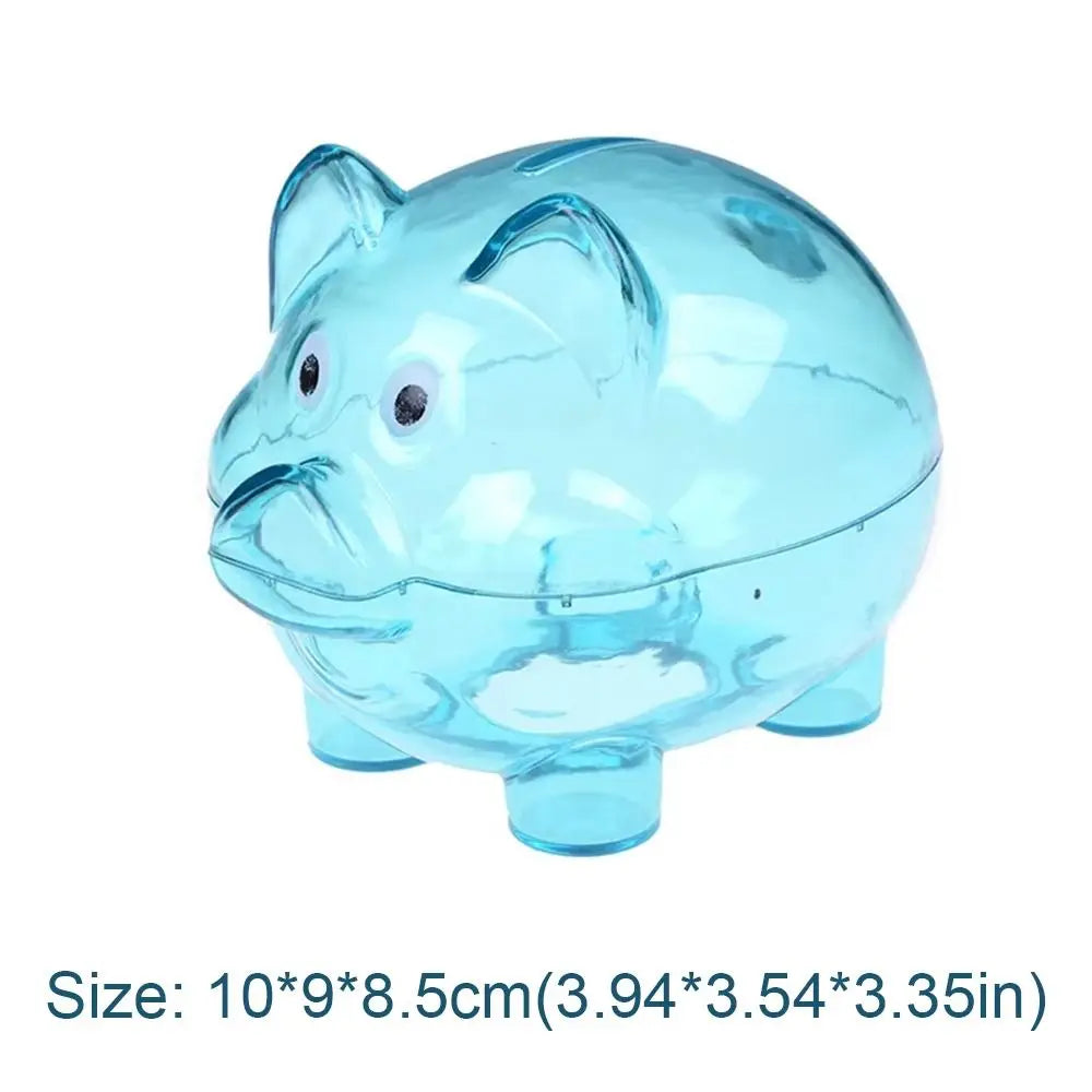 Transparent Pig Piggy Bank – Kids Coin & Money Saving Jar