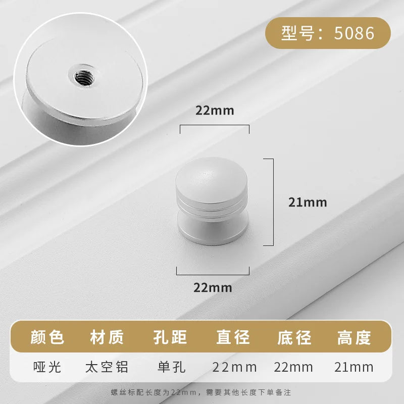 Black Aluminium Cabinet Knobs & Drawer Pulls | Modern Hardware