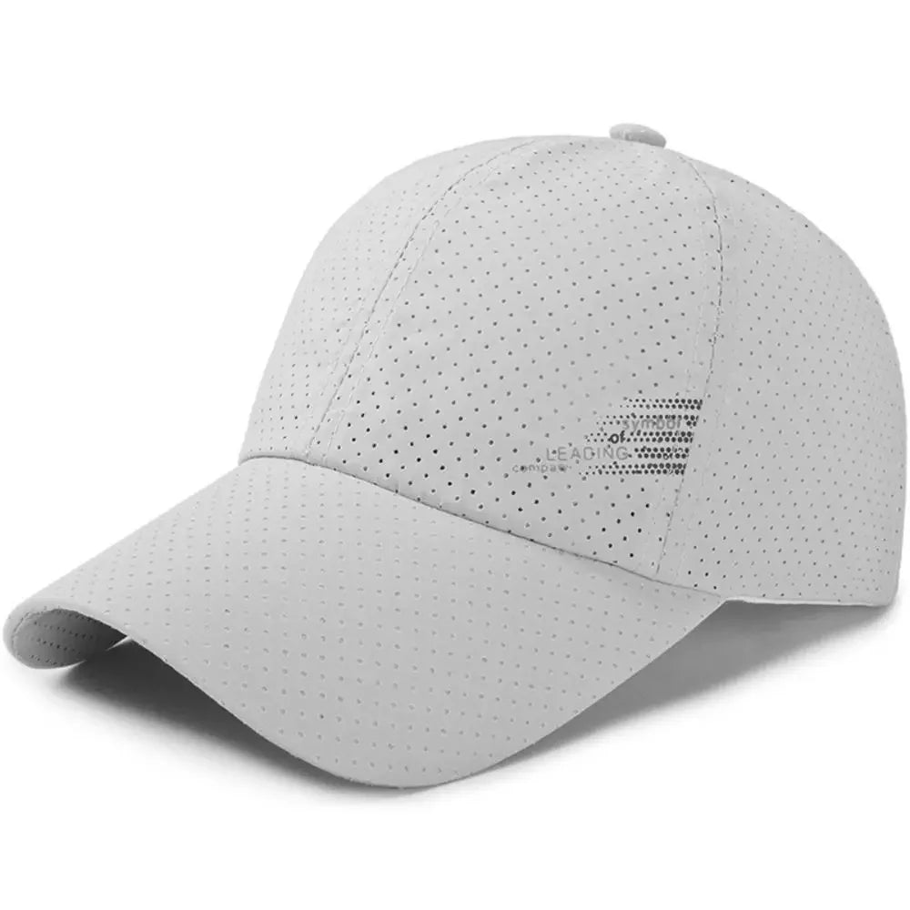 Casual Adjustable Baseball Cap Moisture-Wicking Unisex Quick-Dry Hat Sun Hat Oasis Select light gray