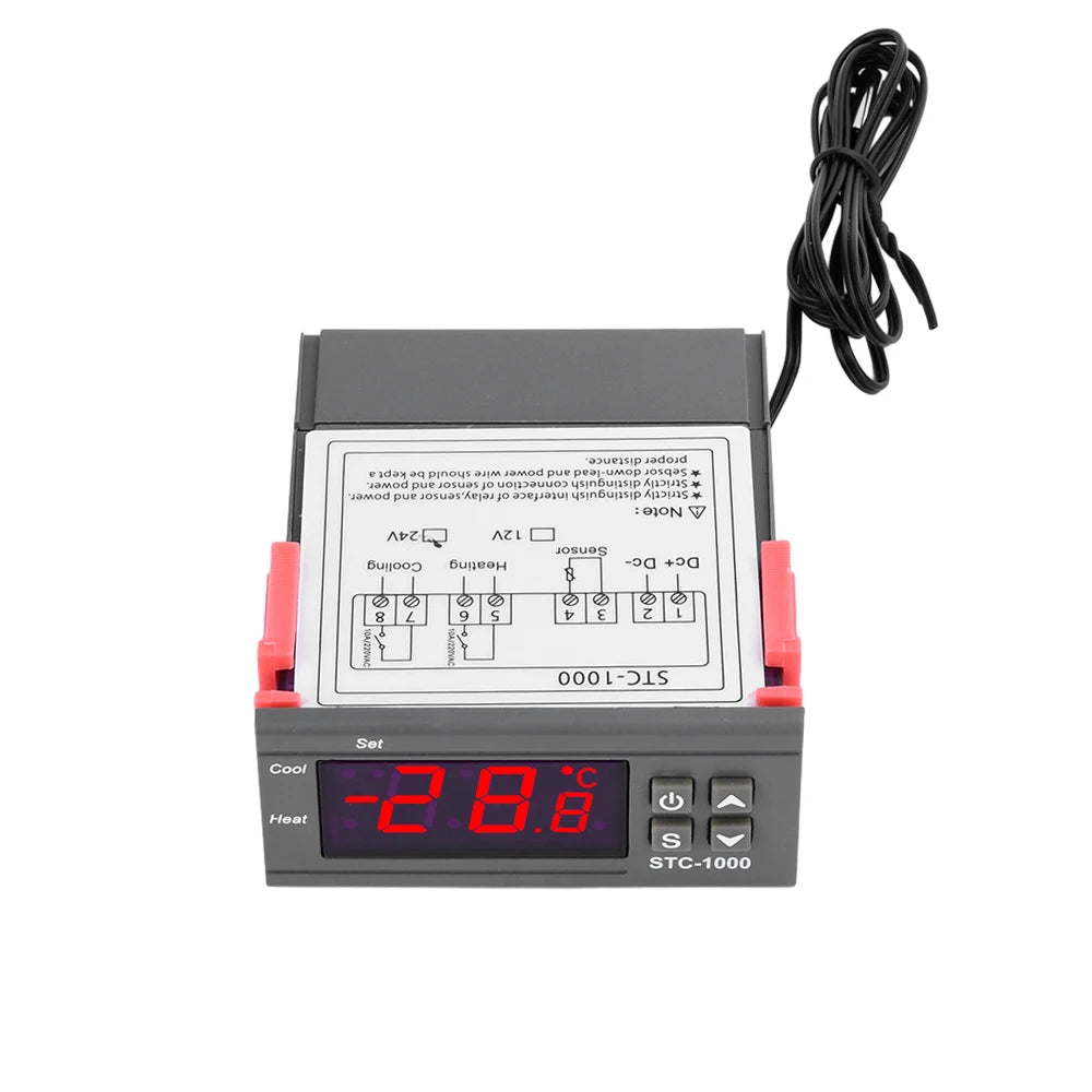 STC-1000 LED Digital Temperature Controller Temperature Regulator Thermostat Incubator 12V 24V 110V 220V Oasis Select