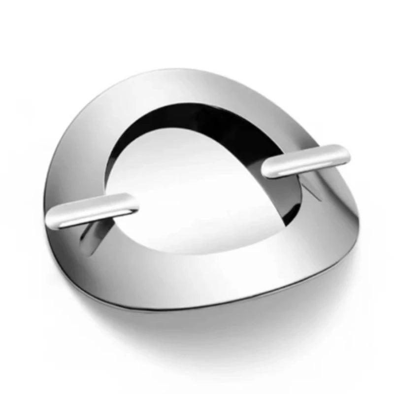 Modern Italian Minimalist Stainless Steel Cigar Ashtray Decoration Tea Room Study Desktop Fashionable Home Decor Oasis Select