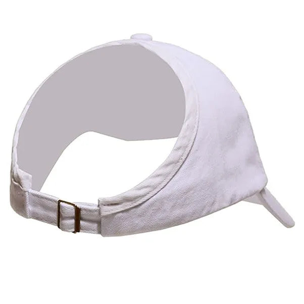 Adult empty top baseball cap, quick drying outdoor sports cap, lightweight casual cap, ponytail sun hat, breathable cap Oasis Select WHITE Adjustable >8Y