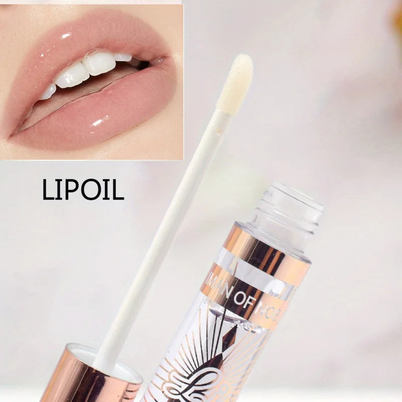 IMAN OF NOBLE 6-Piece Lip Oil Set – Clear Moisturizing Lip Gloss