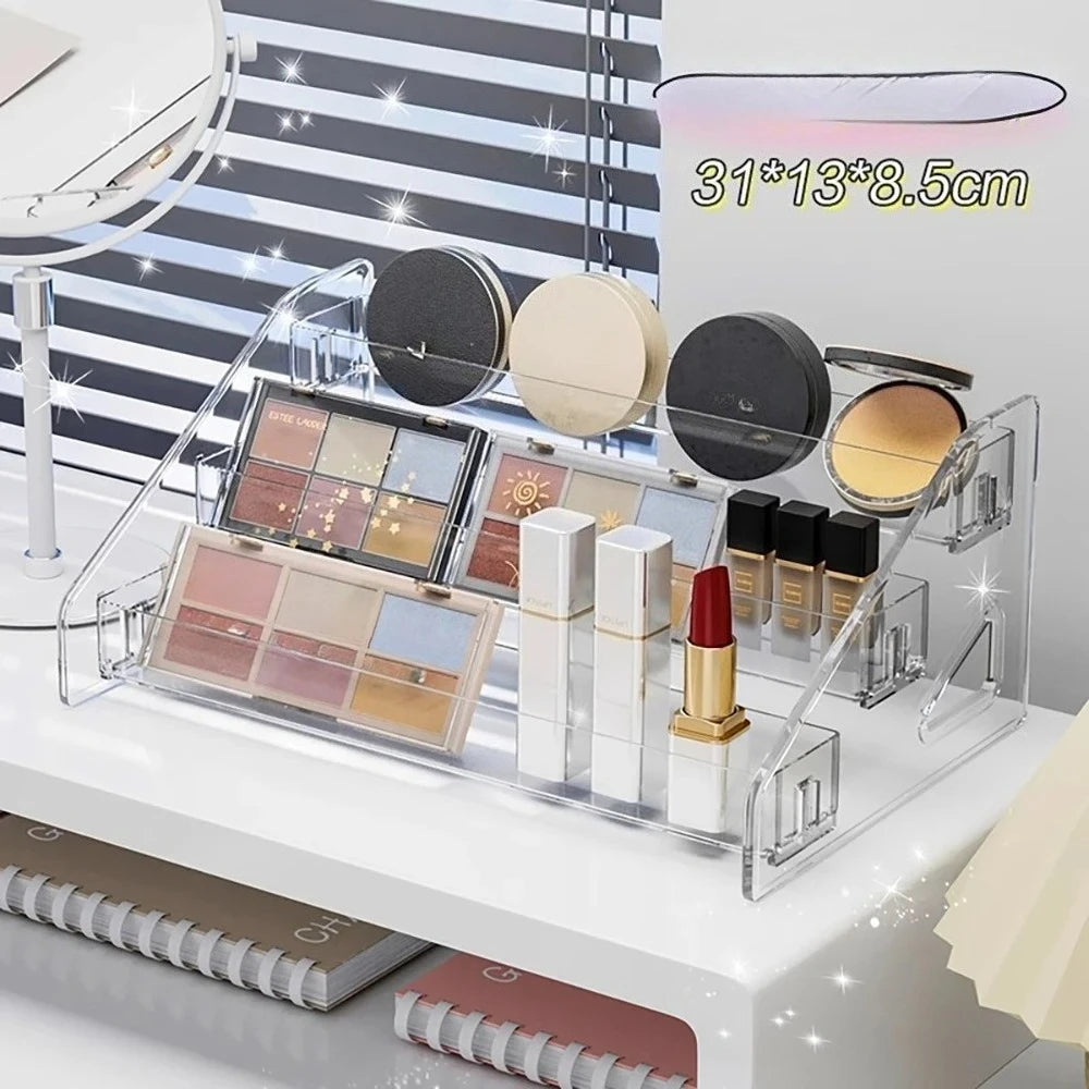 Transparent Storage Box Makeup Organizer Cosmetic Display Case Jewelry Organizer Desktop Holder Clear Makeup Organizer Oasis Select 3ceng