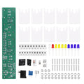 DIY Sound Control LED Music Spectrum Electronic Kit Crystal Column Audio Display PCB Soldering Practice Kit LM339 LM358 DC5-12V Oasis Select KIT