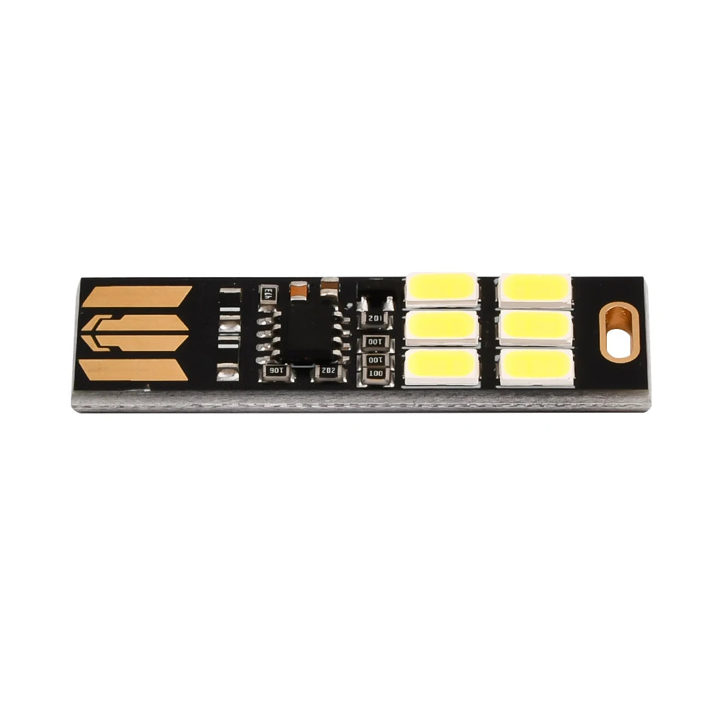 1/5/10Pcs Portable Mini 5730 USB 6LED SMD Light 5V Touch Sensor Adjustable Dimming Night Light Warm/White Light Optional Oasis Select