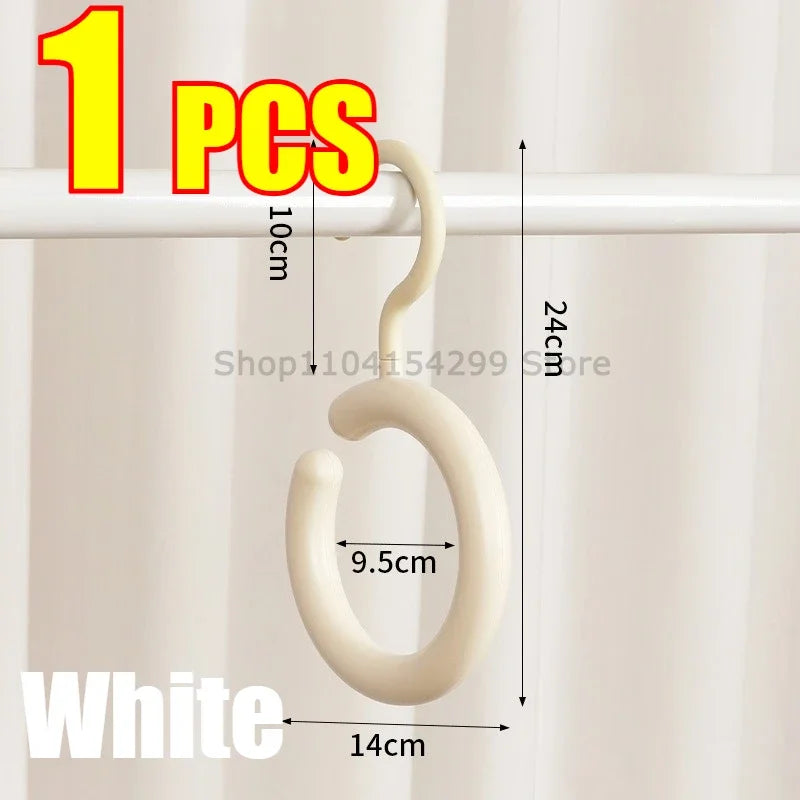 Hat Storage Clothes Hanger Invisible Luxury Multi-Function Hook Home Use New 2025 Plastic Coat Hanger Nordic Sle Adult Closet Oasis Select WHITE1
