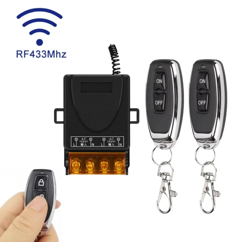 433MHz Wireless Remote Control Switch – AC 240V 30A Relay Wireless Relay Switch Oasis Select