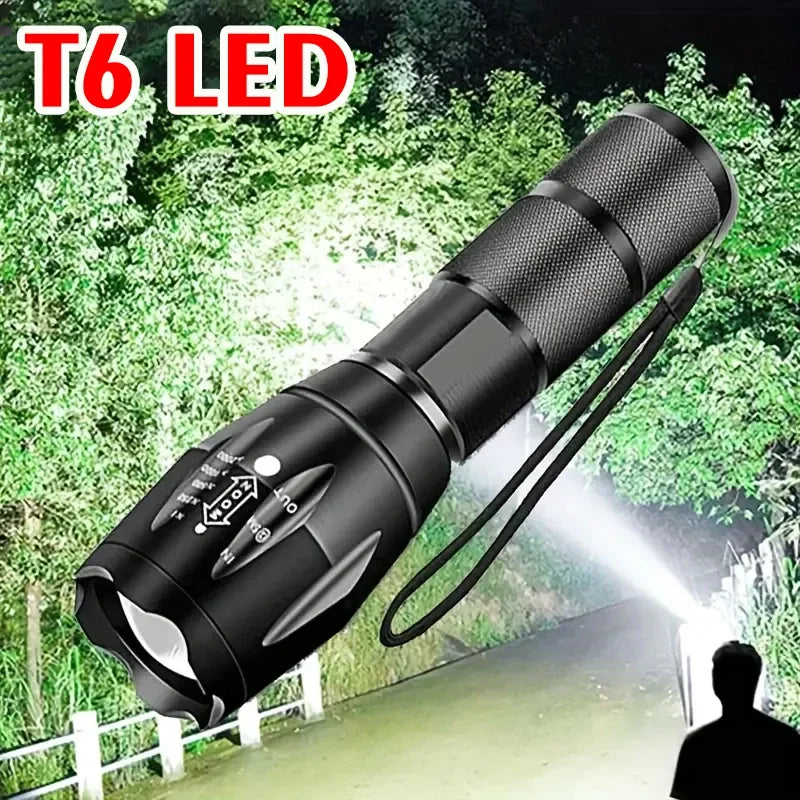 NEWBIRTH 1200 Lumen LED Flashlight – 5 Modes, Zoomable Torch