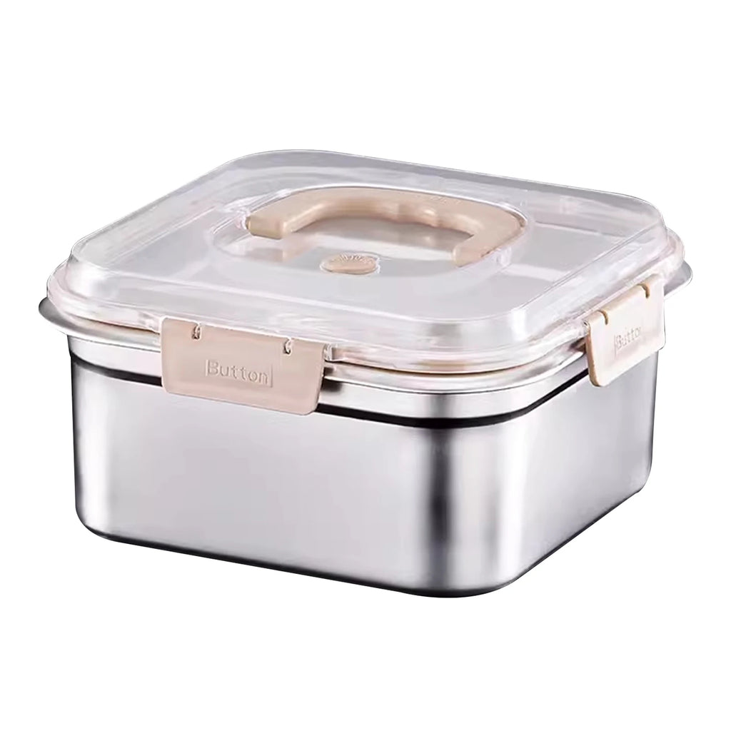 Stainless Steel Leak-Proof Food Storage Box with Handle