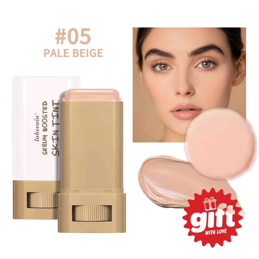 Lakerain Waterproof Skin Tint Stick + Puff | Tinted Serum Tinted Serum Foundation Oasis Select Color 5With Puff