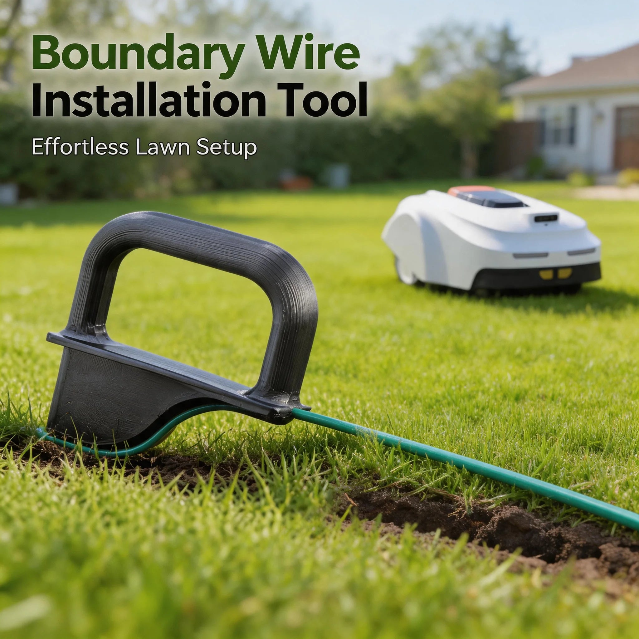 Boundary Wire Insertion Tool Durable Universal Plastic Robotic Lawn Mower Groove Insertion Tool Garden Yard Lawn Care Accessory Oasis Select