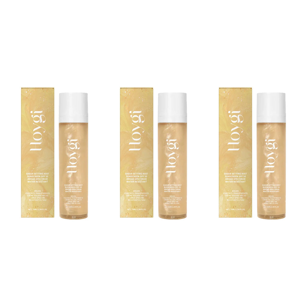 Spf 50+ Makeup Setting Spray Oil Control Natural Refreshing Waterproof Lasting Makeup Fixer Sun Protection Face Mist Cosmetics Oasis Select 3 x 75ml Boxed