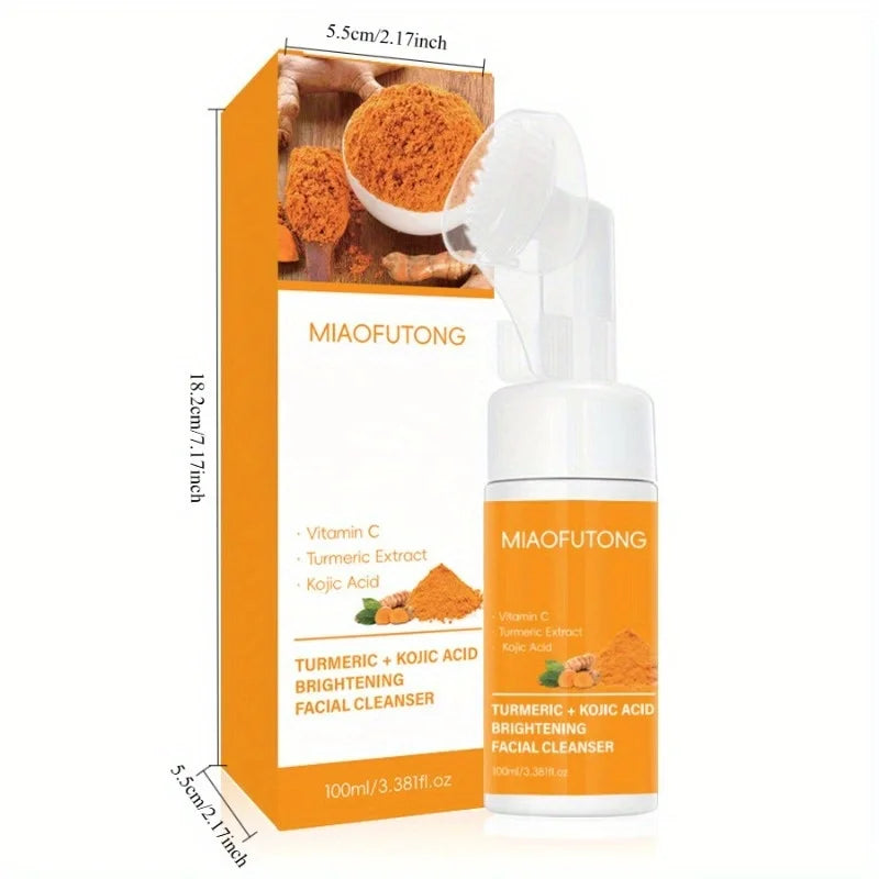 Turmeric Cleansing Milk Turmeric Vitamin C, Kojic Acid Cleansing Milk Moisturizing Cleansing Mousse Oasis Select