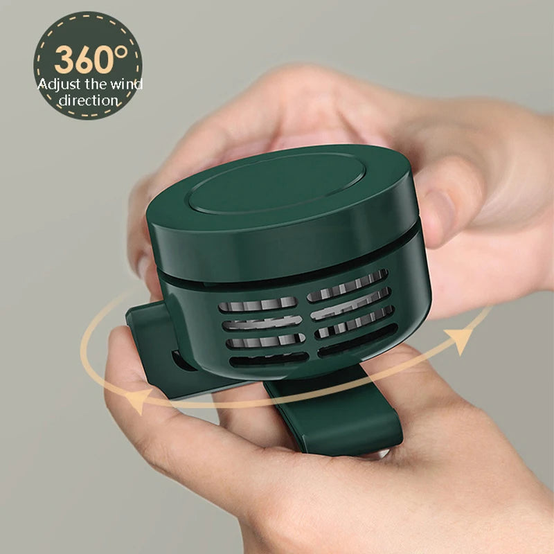 Clip-On Neck Fan | Portable USB Rechargeable Mini Desk Fan