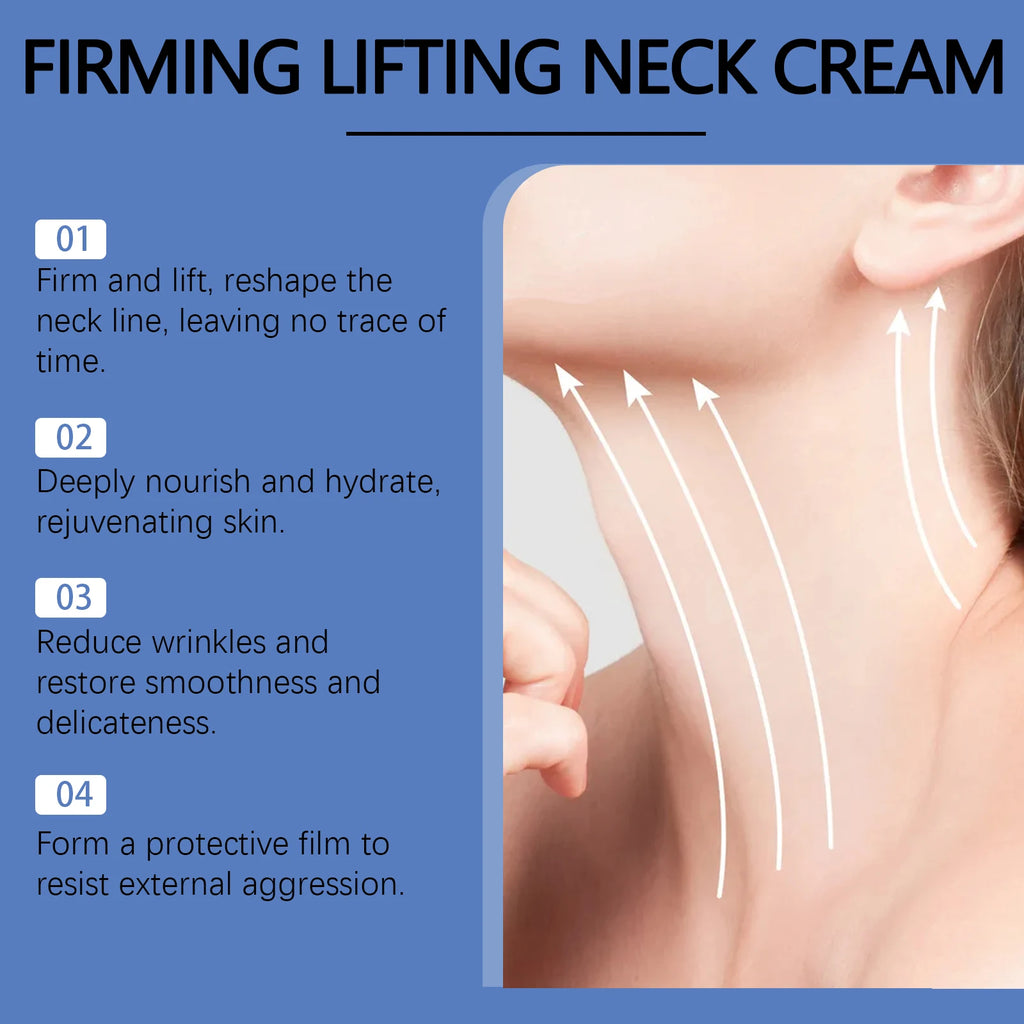 Collagen Neck Cream Eliminates Neck Wrinkles Brightens and Whitens the Skin Enhances Double Chin Rejuvenation and Skincare Oasis Select