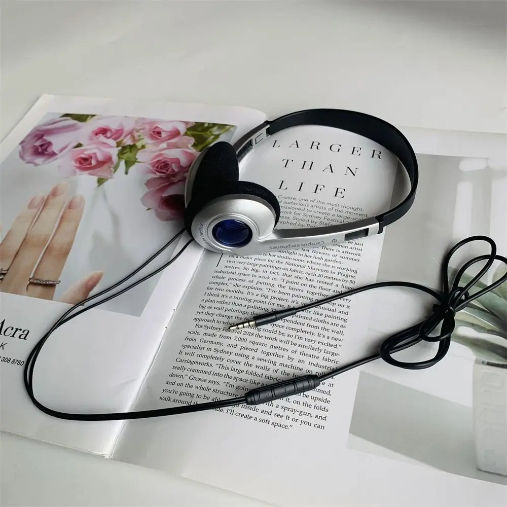 Y2k Personality Retro Headphones Millennium Wind Headset Blue Black Fashion Style Headset Over Ear Earbud 3.5mm Type C Headset Oasis Select Blue-3.5mm
