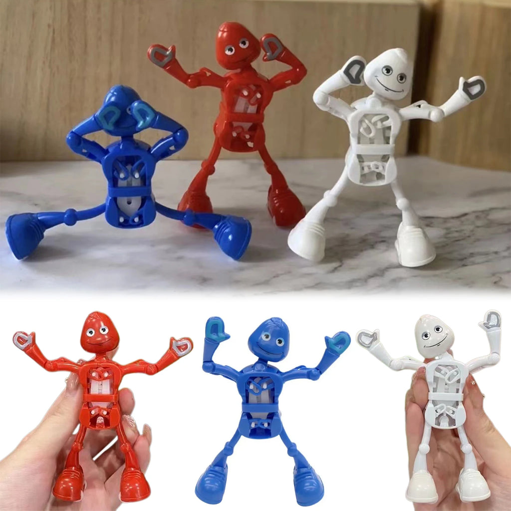 Wind-Up Dancing Robot Toy – Fun Colorful Interactive Desk Toy