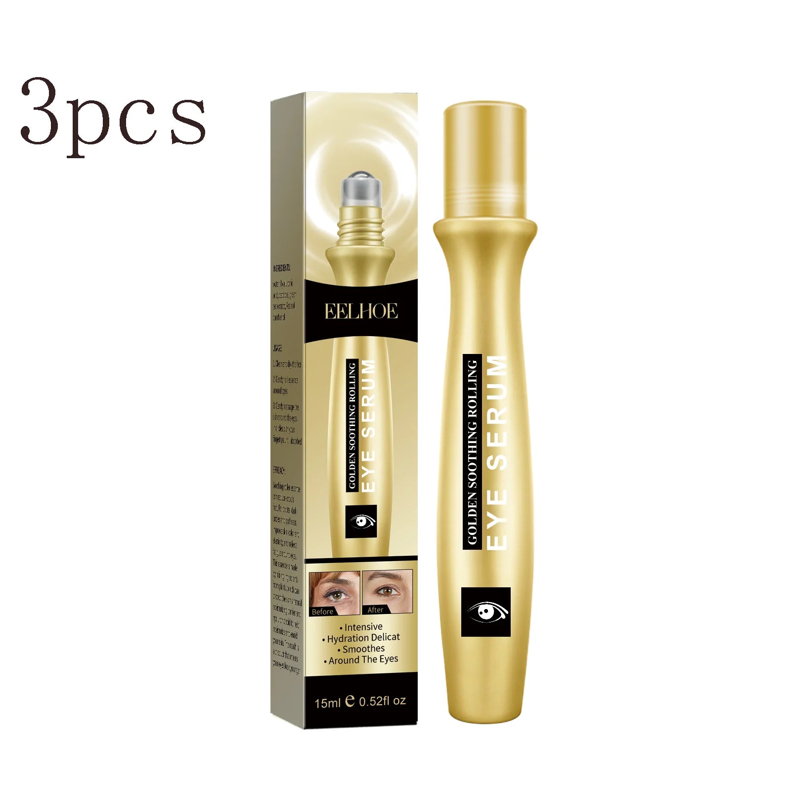 Firming Hydrating Eye Roller Serum – Brightens & Smooths