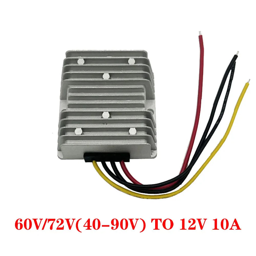 Step Down Voltage Regulator Transformer DC 24V 36V 48V 60V 72V 18-90V to 12V 10A 20A 30A 40A Car Power Supply DC DC Converter Oasis Select 72V to12V 10A