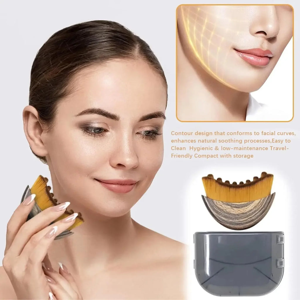 Lymphatic Contour Face Brush,Chin &Jawline Sculpting,Drainage Massager for Face,Ergonomically Designed to Fit The Skin Precisely Oasis Select