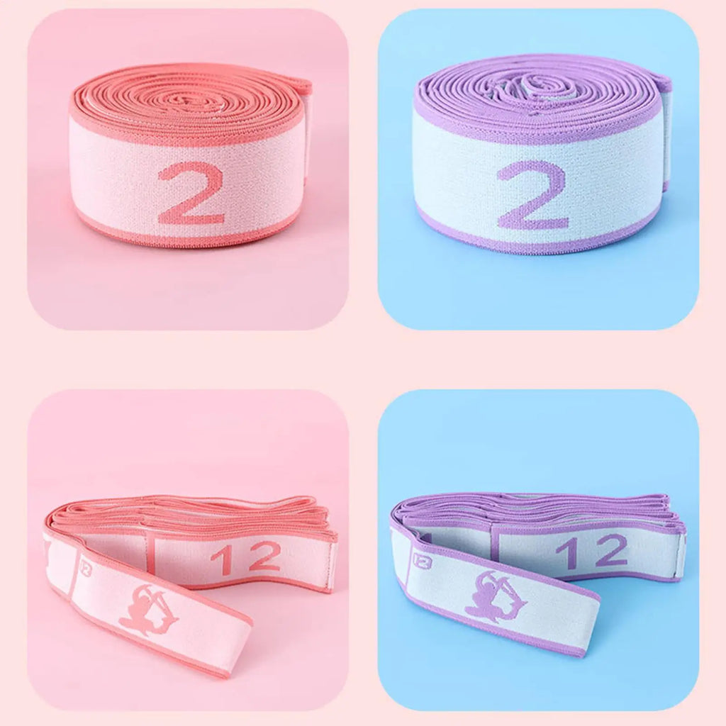Fitness Resistance Band Exercise Latin Dance Elastic Stretch Belt With Number Exercise Pull Strap Sports Yoga Resistance Band Oasis Select
