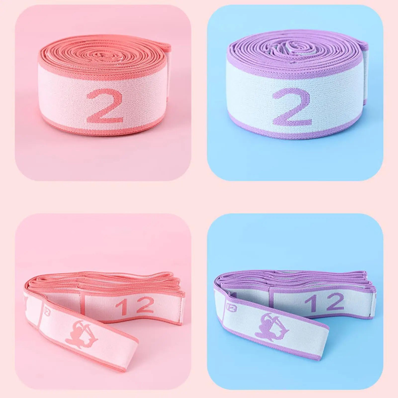Fitness Resistance Band Exercise Latin Dance Elastic Stretch Belt With Number Exercise Pull Strap Sports Yoga Resistance Band Oasis Select