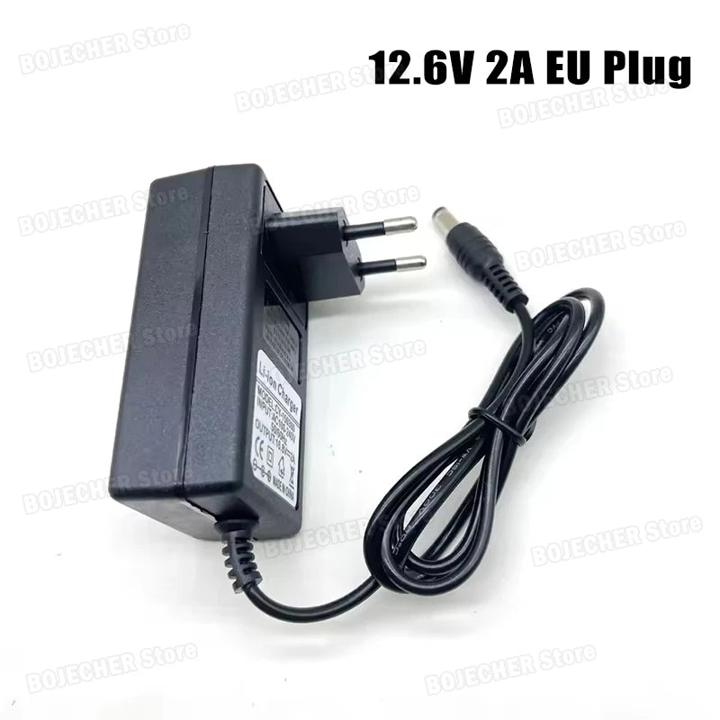 DC 12.6V 2A Li-ion Battery Charger For 10.8V 11.1V 12V Electric Drills Power Tools Universal Power Supply Adapter EU US Plug Oasis Select 12.6V 2A EU Plug