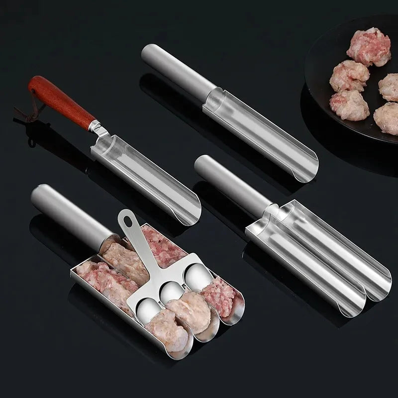 Manual Non Stick Meatball Maker Tool Easy Release Kitchen Scoop for Making Perfect Fish Beef Pork Balls Home Cooking Gadget Oasis Select