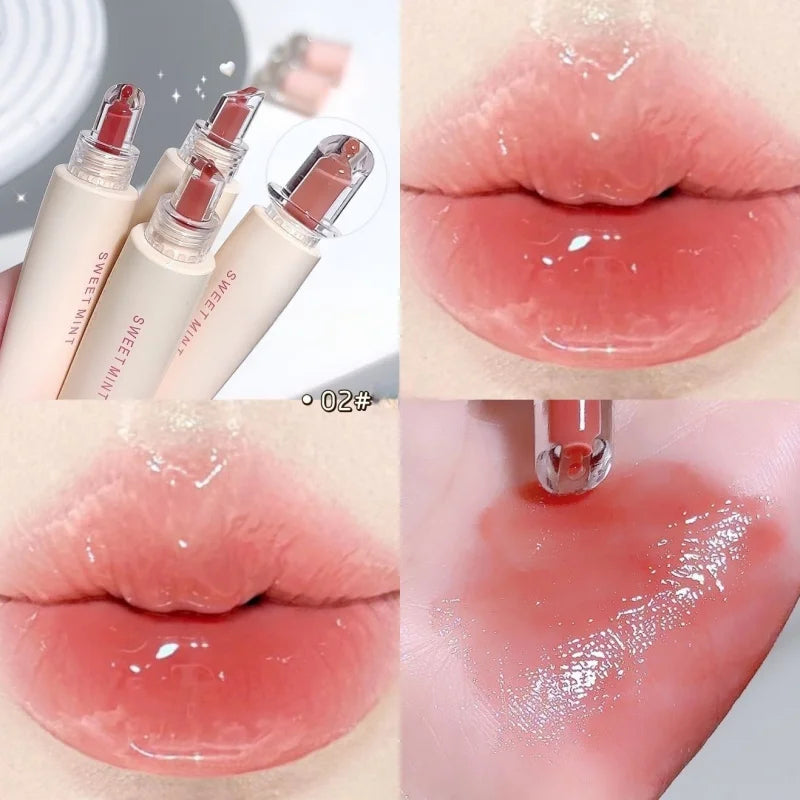 Sweet Mint Lip Oil Set – Glossy, Moisturizing Lip Glaze (2 Pcs)