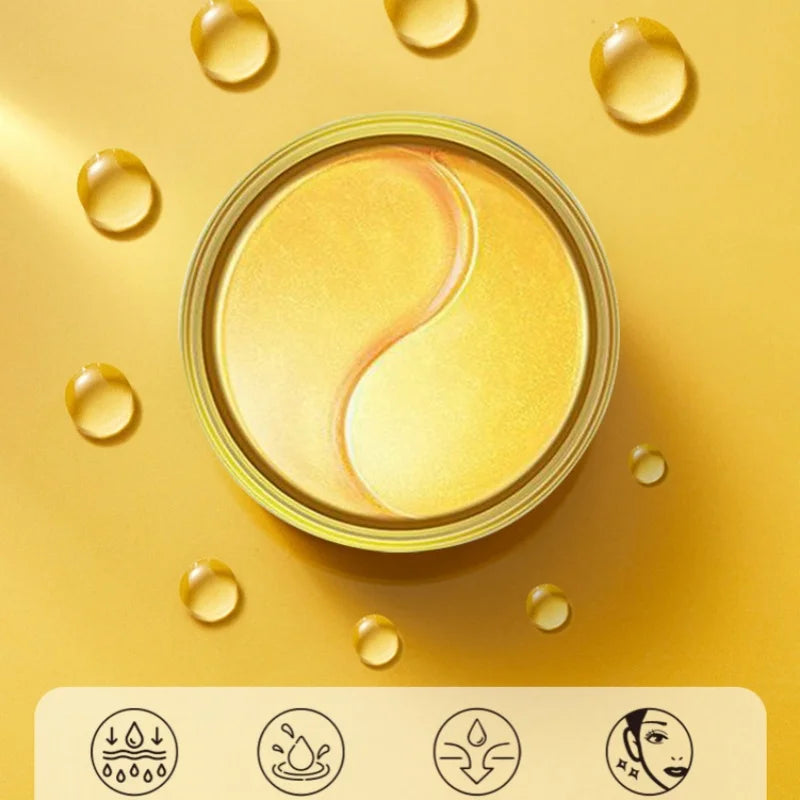 Gold Eye Patches 60pc – Collagen & Hyaluronic Acid Moisturizing