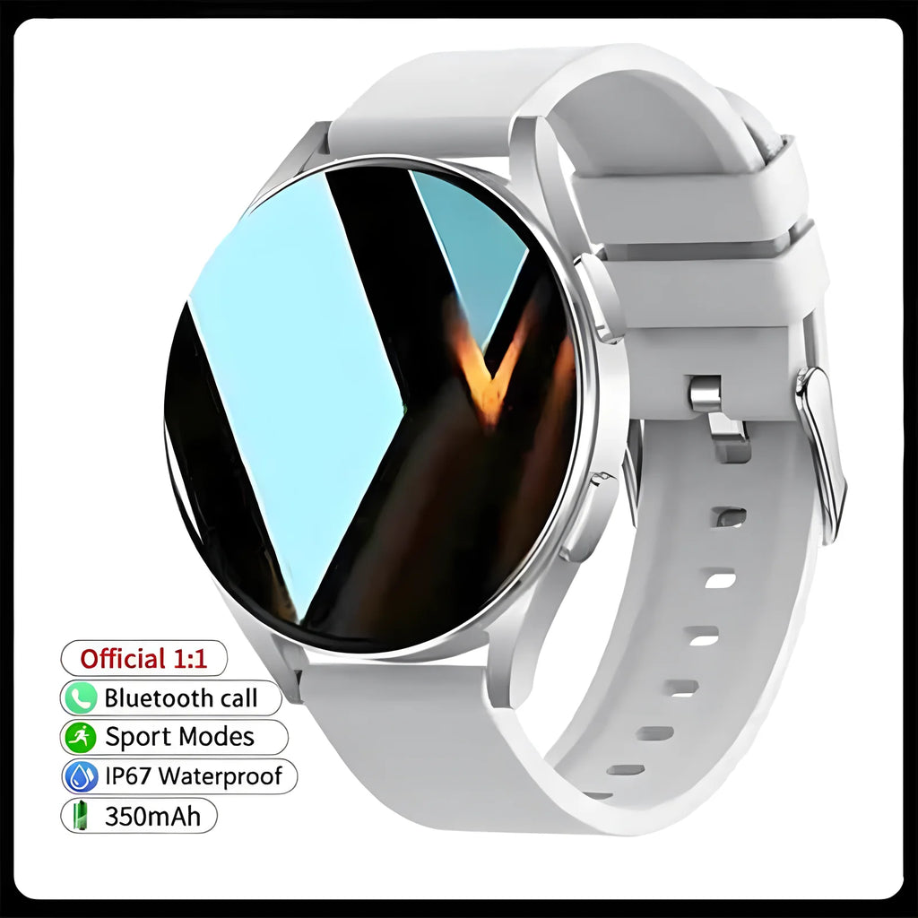 Bluetooth Call Smart Watch Pro 1.39-Inch Custom Dials Music Sports Men Women Watch 6 Health Monitor Smartwatch For Android IOS Oasis Select Silver
