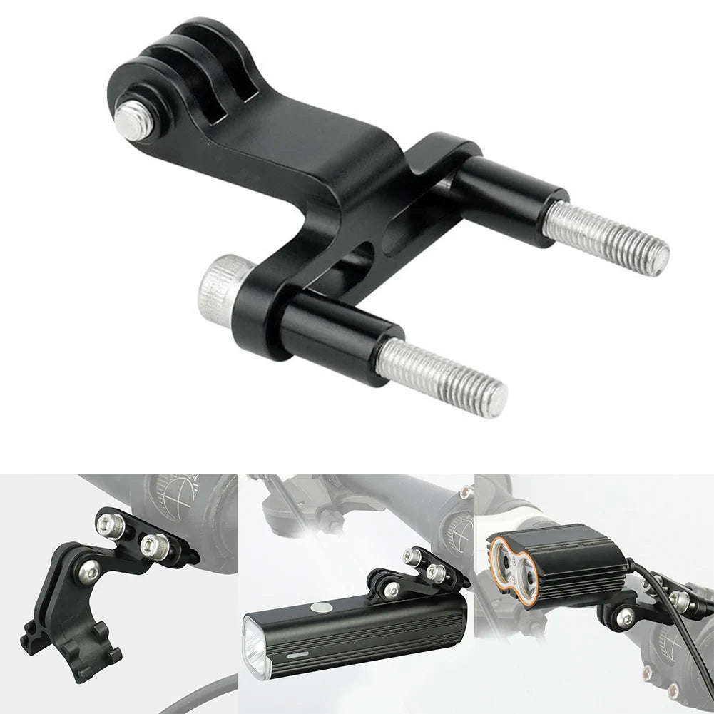 Bicycle Front Light Holder Mount Adaptor MTB Bike Headlight Lamp Bracket Cycling Mount Clip Lamp Holder Bracket Bike Accessories Oasis Select