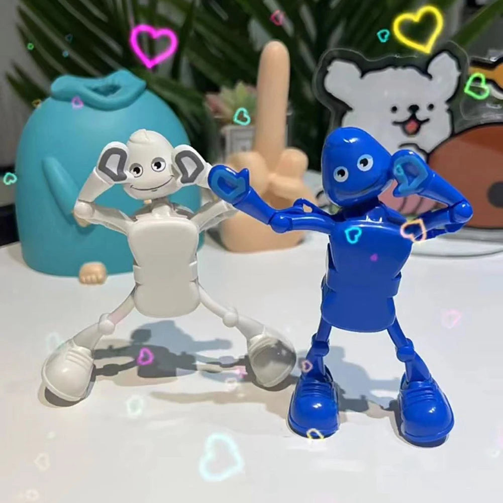 Wind-Up Dancing Robot Toy – Fun Colorful Interactive Desk Toy