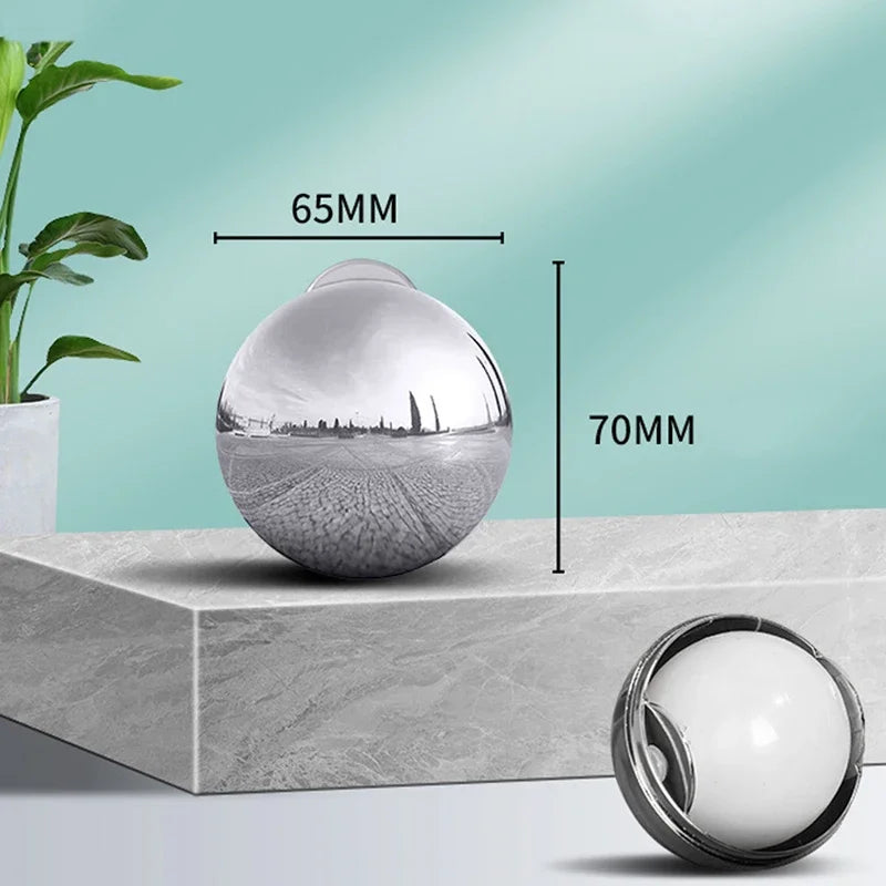 Clothes Dust Cleaning Ball Reusable Hair Remover Ball Pet Hair Lint Roller Washable Sticky Gel Lint Rollers Tool for Cat Dog Oasis Select Silver