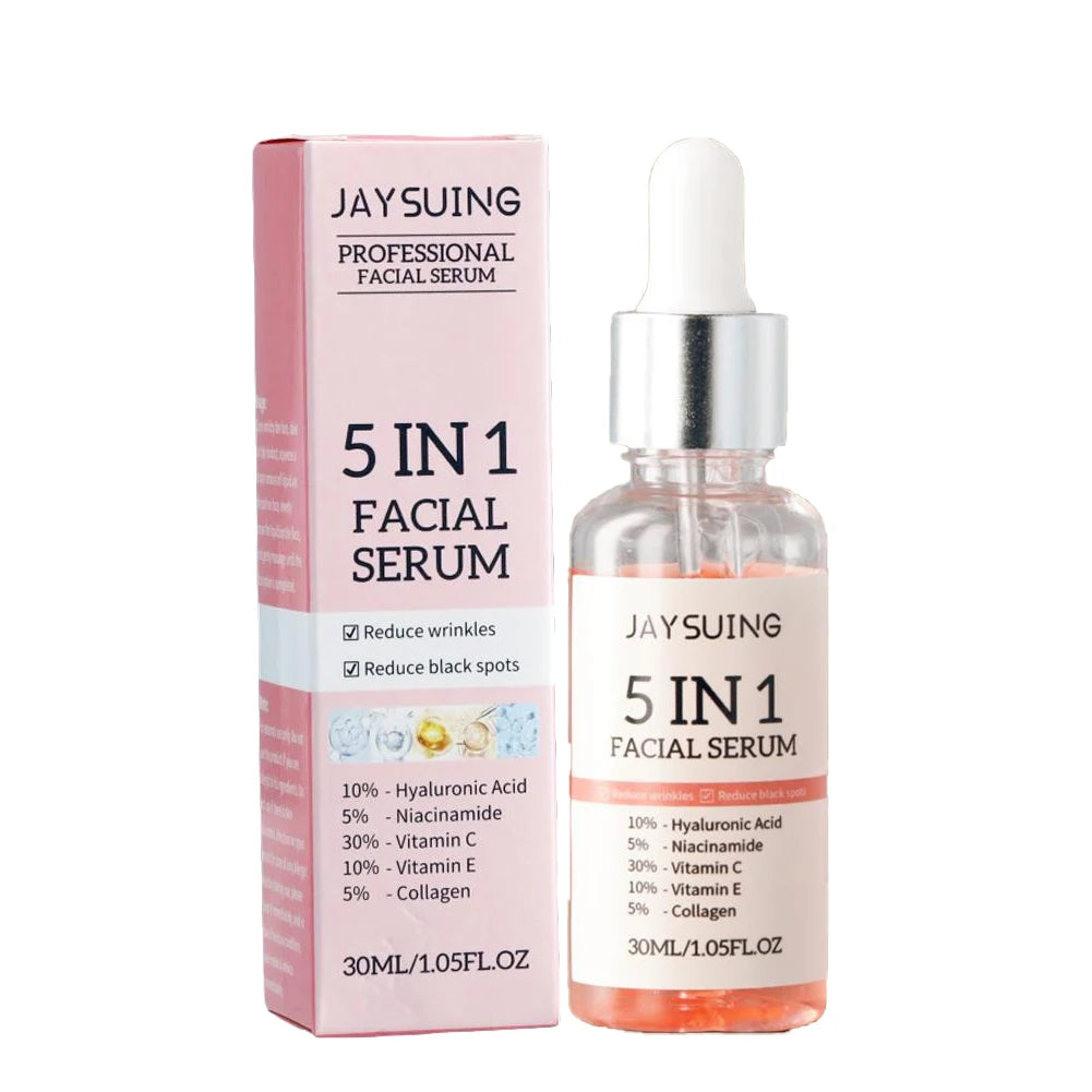 5-in-1 Vitamin C & Hyaluronic Acid Face Serum – 30ml