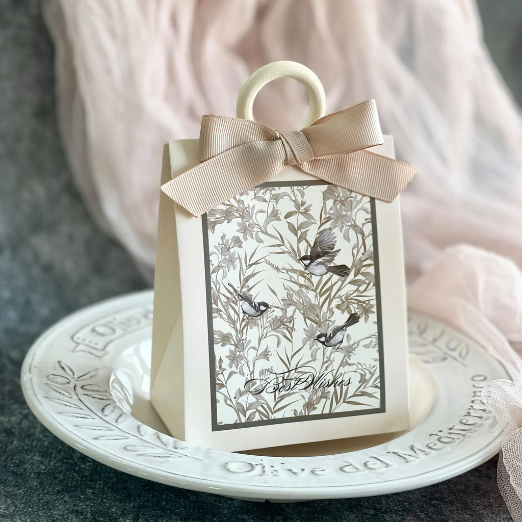 Flowers Birds And Forest Wedding Candy Box With Wooden Ring DIY Favors Birthday Party Jelwery Gift Packing Box Empty Paper Boxes Oasis Select Champagne 1 Other