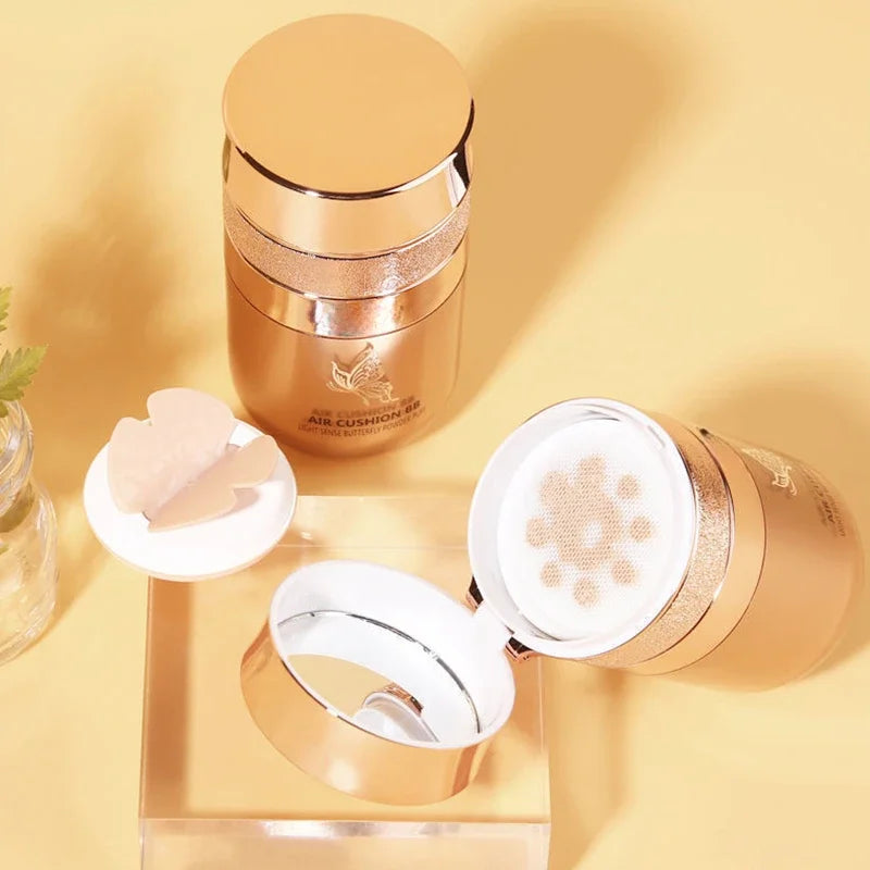 Air Cushion BB Cream Butterfly Powder Puff Moisturizing Foundation Concealer Whitening Oil-control Waterproof Makeup Cosmetics Oasis Select