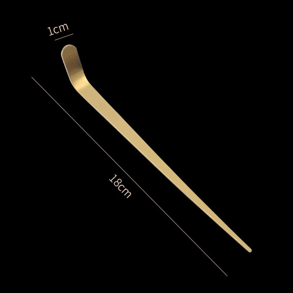 New Stainless Steel Tea Sticks Japanese Traditional Leaf Tea Scoops Leaf Spatula Kitchen Tool Oasis Select Gold Scoop