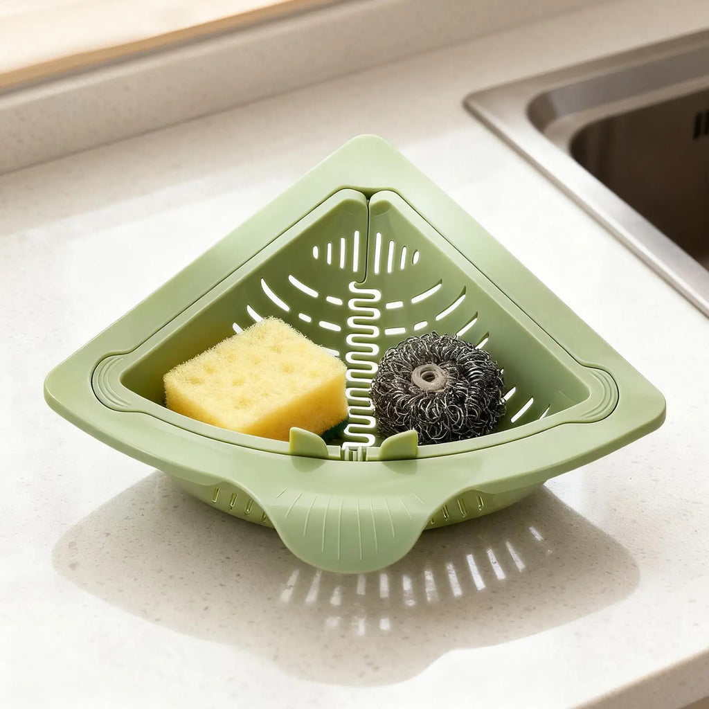 Sink Food Catcher Corner Basket Magnetic Kitchen Storage Rack Sink Drain Strainer Basket Kitchen Cleaning Drain Baskets Oasis Select