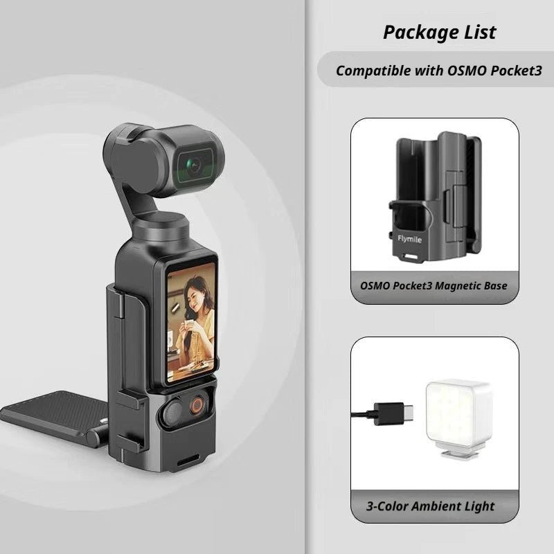 Flymile Magnetic Mount for DJI Osmo Pocket 3 | Vlog & Cycling
