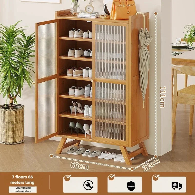 Multi-functional Shoe cabinet, shoe rack at the door of the home, large-capacity storage of Nanzhu Oasis Select Acrylic B