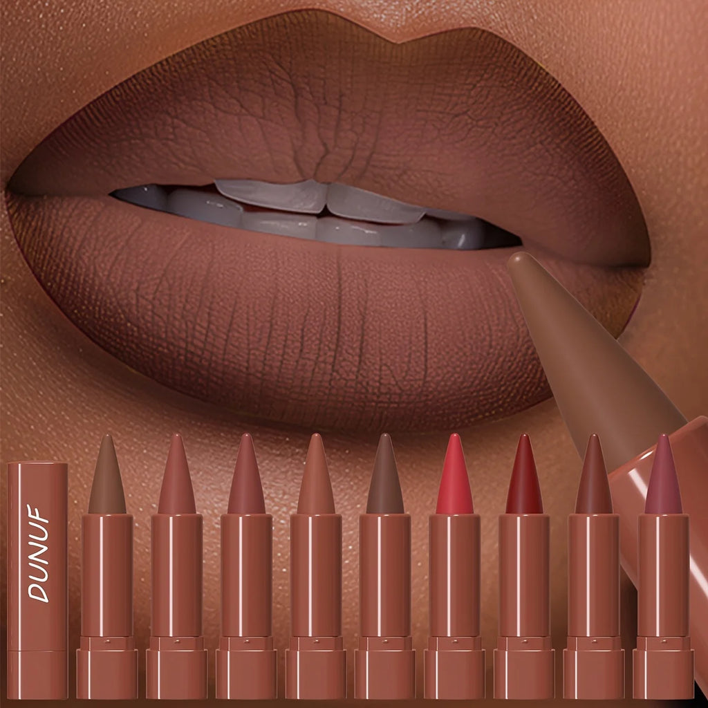Matte Lip Gloss Lip Liner Lipstick, 1pcs Waterproof Velvet Long Lasting Non-Stick Cup, Nude Y2K Christmas Valentine's Day Gifts Oasis Select