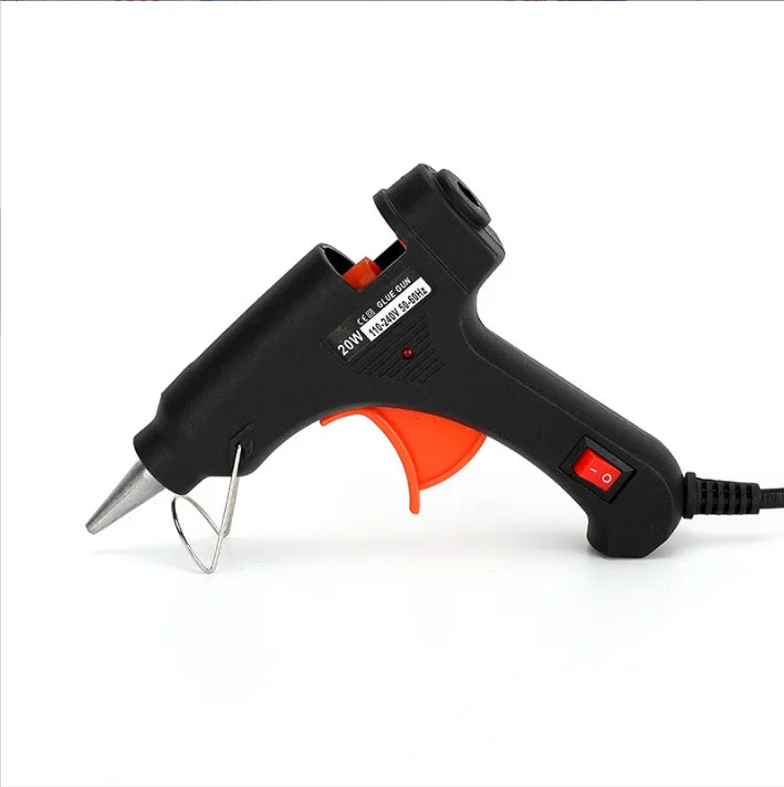Hot Melt Glue Gun20W Hot Melt Glue Gun Using Glue Stick for DIY Handicrafts, Arts and Crafts, Christmas Gifts, Quick Home Repair Oasis Select black
