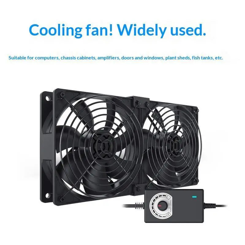 3000RPM 120mm High Airflow Cooling Fan with Controller for BTC Mining Chassis Cabinet Radiator Oasis Select