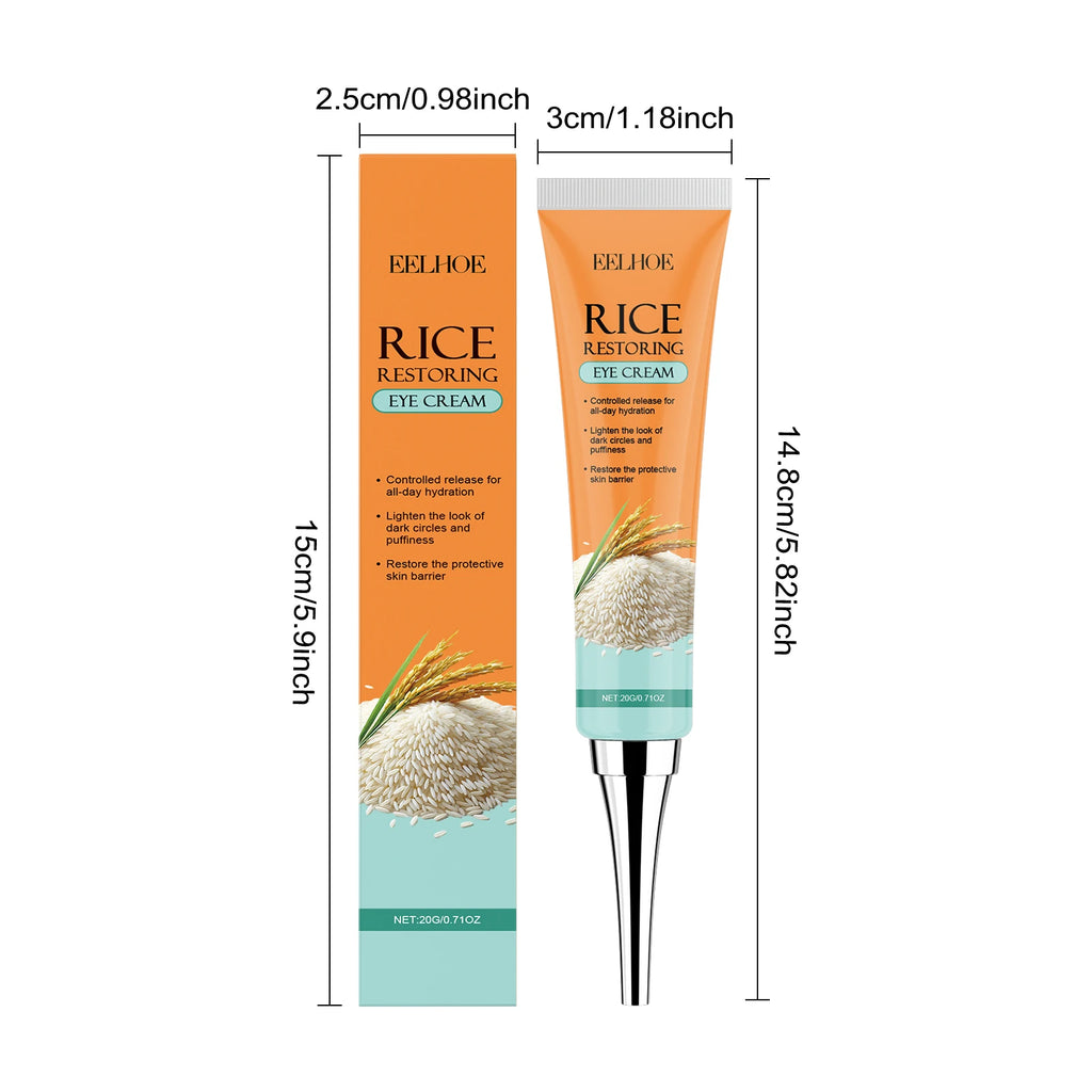 Eelhoe Rice Skincare 5-in-1 Set – Brighten & Moisturize Skincare Gift Set Oasis Select Eye Cream