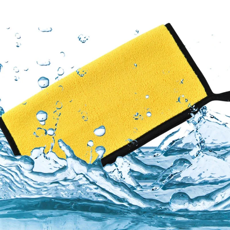 1/3pcs Car Wash Microfiber Towel 30x30/40/60CM Car Cleaning Drying Cloth Hemming Car Care Cloth Detailing Car Wash Towel Oasis Select