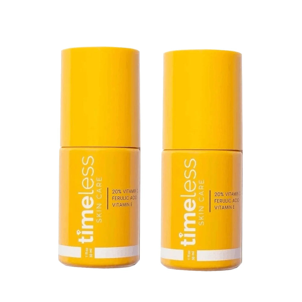 Timeless VC Serum with Ferulic Acid Antioxidant Wrinkle Resistant Hydrating Firming Reduce Fine Lines Essence for Brightens Skin Oasis Select B