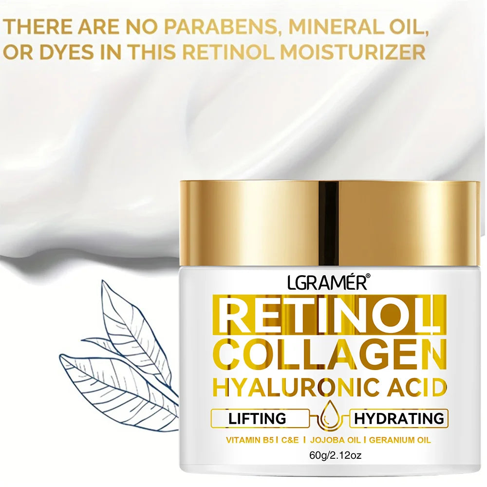 Retinol Anti Aging Face Cream Moisturizing Wrinkle Remover Collagen Hyaluronic Acid Creams Skin Care Cosmetic 30&60ML Oasis Select
