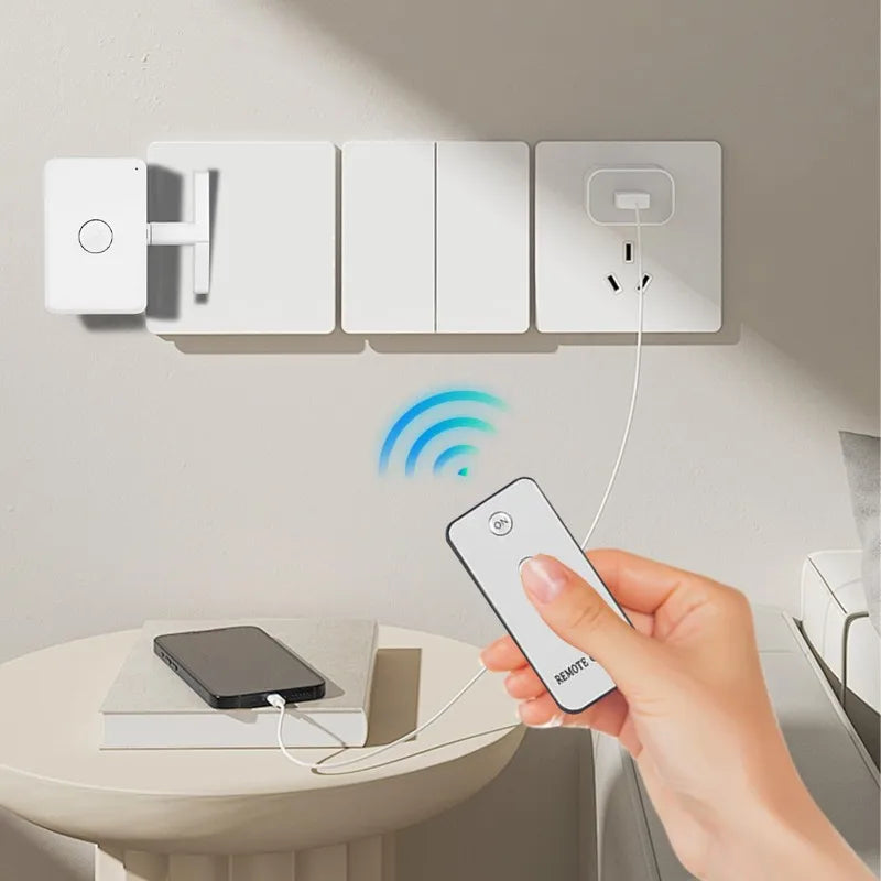 Wireless Control Light Switch Off Tool Automatic Button Pusher Intelligent USB Rechargeable Lazy Remote Control Switch Oasis Select